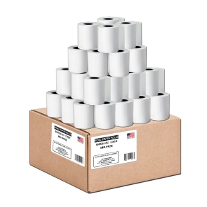 Bond Paper Rolls - 2 1/4" x 150' - 50 Rolls/Box